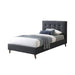 Stylish Yulara Charcoal Polyester Fabric King Single Bed