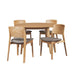 Lipwood Classic 5-Piece Oak Dining Set