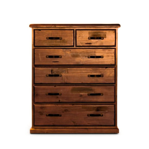 Classic Six-Drawer Jamaica Blackwood Tallboy in Luxurious Solid Pine