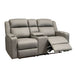 Modern Gray Recliner Sofa with Dual Cup Holders and Storage Console