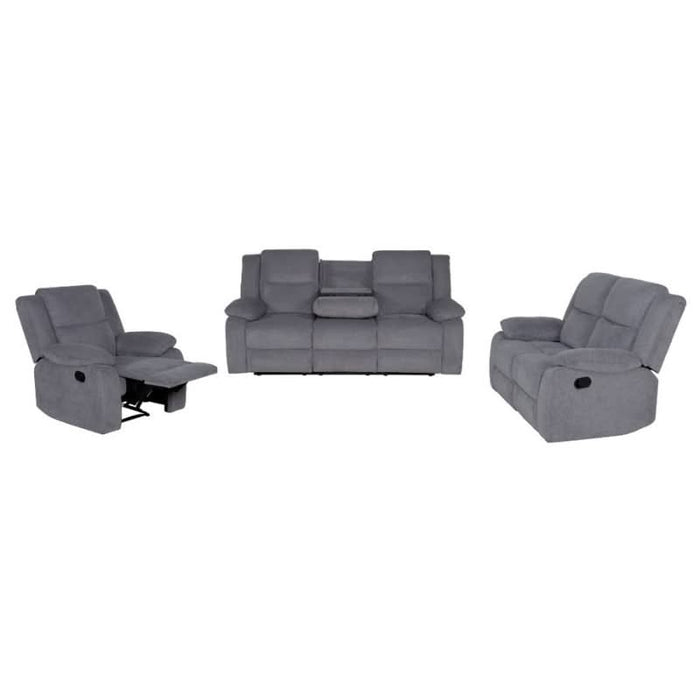 Elegant Mid Grey Rancher Recliner Suite for Modern Living Comfort