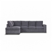 Grey Haven: Luxe Transformative Left-Hand Chaise & Sofa Bed Duo