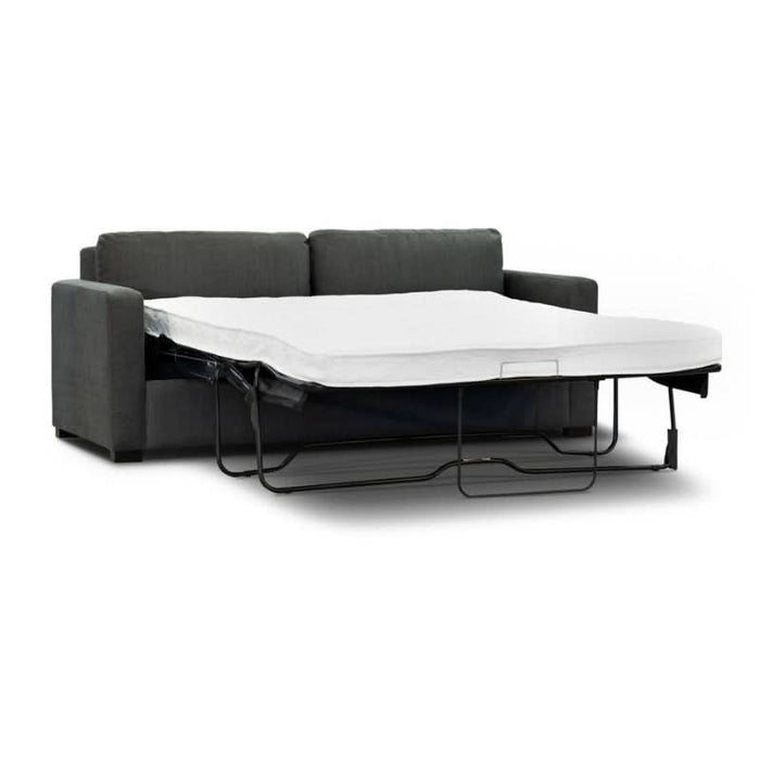 Sleek and Comfortable Wilson Queen Size Sofa Bed with Charcoal Upholstery