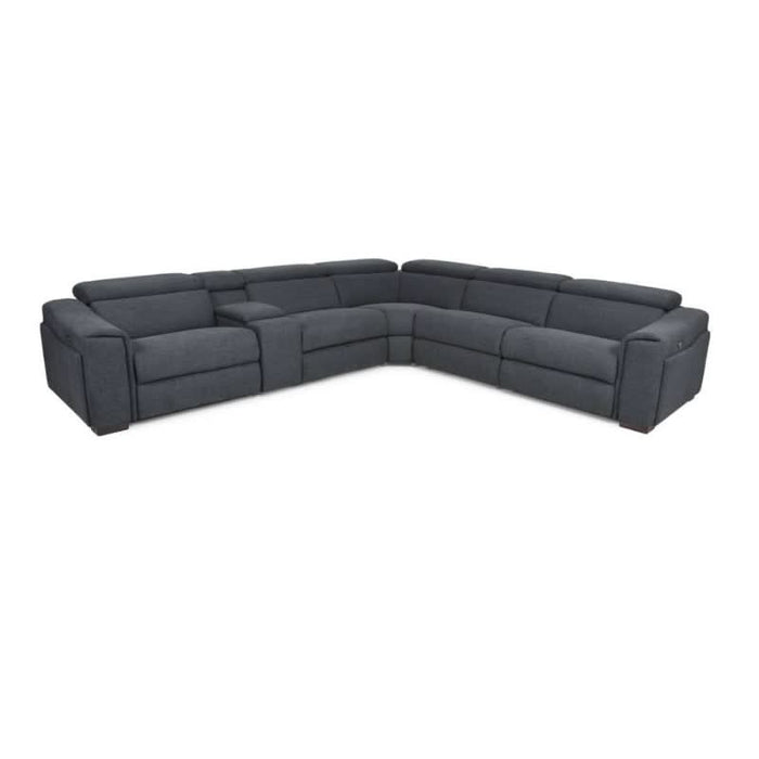  Relaxation with the Blake Fabric Corner Lounger, Deep Gray with Ample Storage and USB