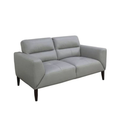 Sonoma Silver Elegance 2-Seater Leather Lounge – Opulent Comfort with a Modern Twist