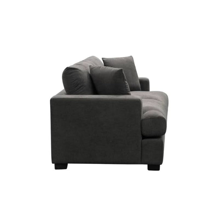 Comfort Meets Elegance in Hastings Fab Two-Seater Dark Grey Couch