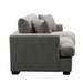 Sleek Hastings 2 Seater Elegance Lounge in Trendy Light Grey Fabric