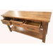 Unique Mountain Ash Toscana Table with Metal Handles – Natural Aesthetic