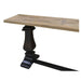 Elegant Mango Wood Velino Console Table - Artisan-Crafted Elegance in Oak & Black