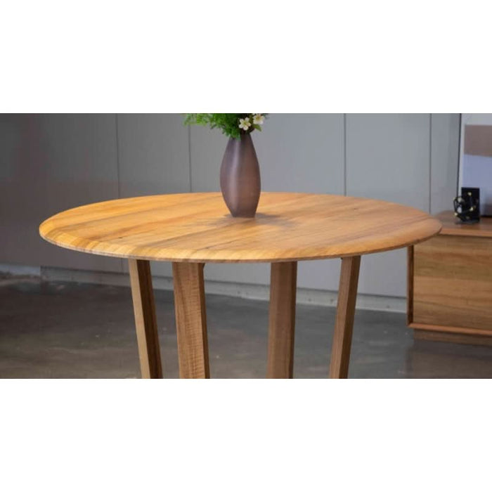 160cm Natural Finish Galway Round Dining Table in Solid Marri Wood