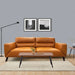  Sonoma Tangerine Dream 3-Seater Leather Lounge