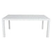 Elegant Icaria White Aluminium Table for Luxe Outdoor Dining Ambience