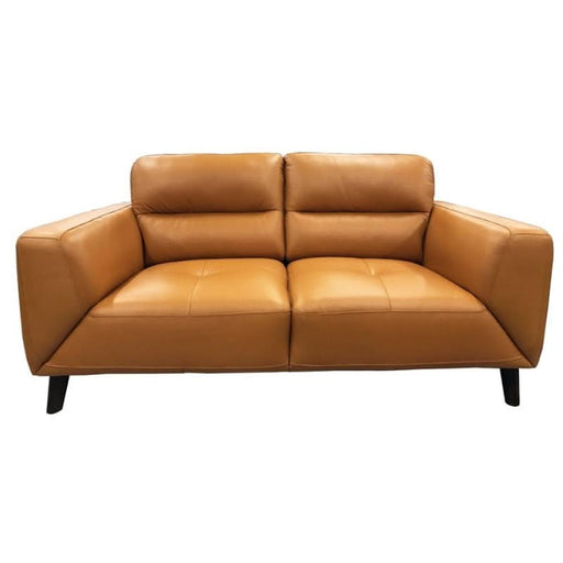 Sonoma Citrus Charm 2-Seater Leather Lounge – Bold Elegance Redefined