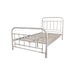 Luxurious White Metal Akira King Single Bed – Sleek Design for Timeless Elegance