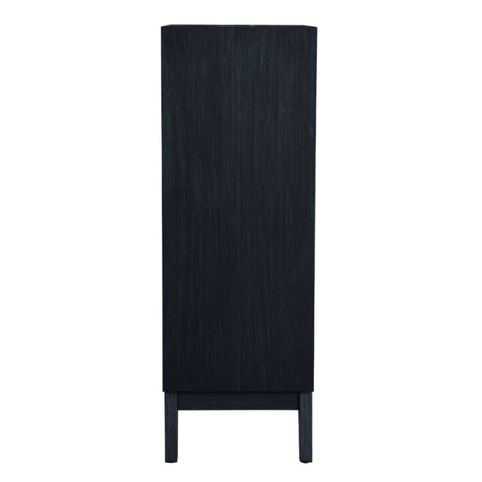 Modern Elegance: Ella Tallboy with Sleek Brushed Black Finish