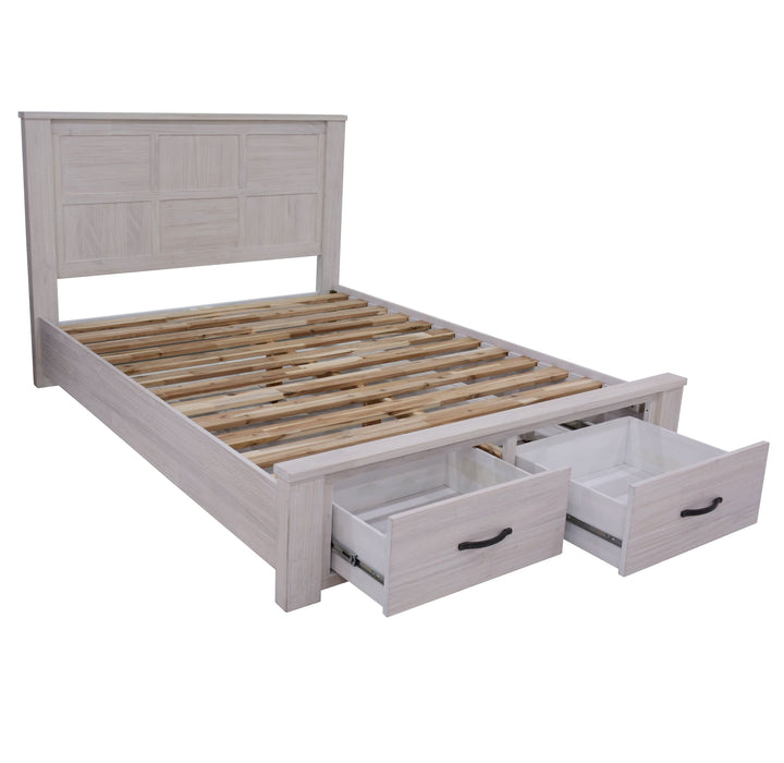 Whitewash 4 Piece Florida Double Bedroom Suite Set - Shopica Pty Ltd