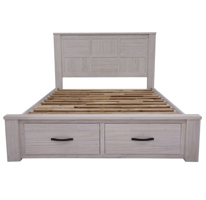 Whitewash 4 Piece Florida Double Bedroom Suite Set - Shopica Pty Ltd