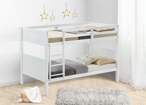 Welling Shaker-Inspired Dual Comfort Bunk Bed - White - Shopica Pty Ltd