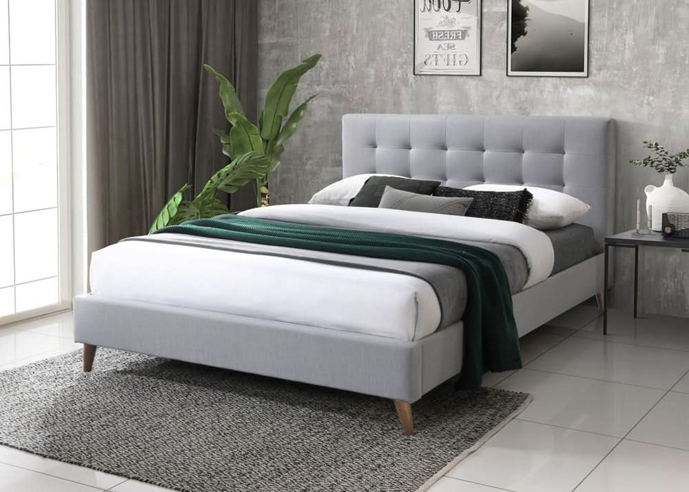 Yulara  Grey Queen-Bed MkII: Sleek Elegance Meets Comfort - Shopica Pty Ltd