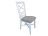 Hamptons Elegance 7 Piece Dining Set Table & 6 Chairs Coastal White - Shopica Pty Ltd