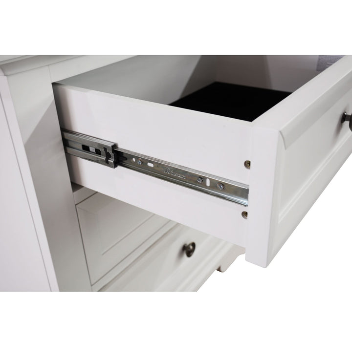 Sala Dresser Acacia Bedside with Deluxe Storage White-Mkii - Shopica Pty Ltd