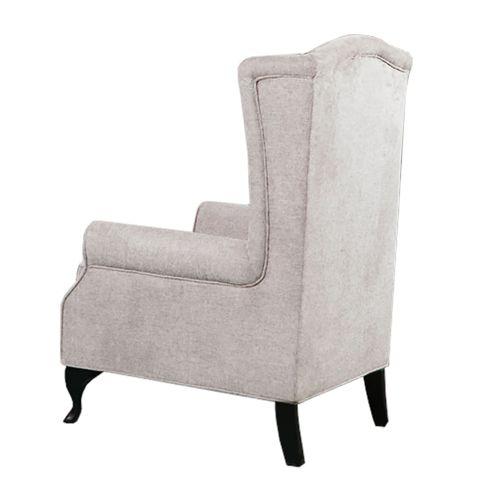 Taegon Regal: Luxurious Chesterfield Wing Chair Beige - Shopica Pty Ltd