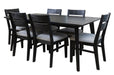 Regal Comfort: Ella Fab Seat Dining Chair in Brushed Black - Shopica Pty Ltd