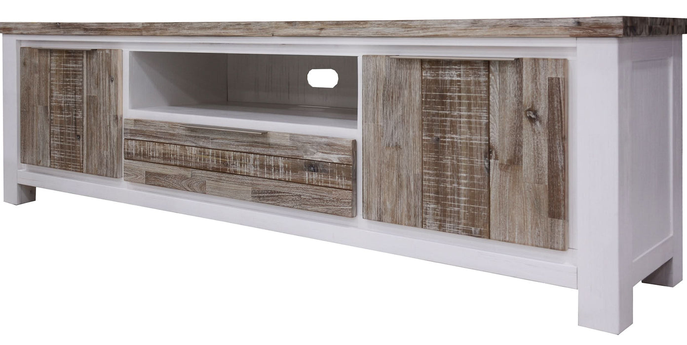 Homestead Solid Acacia Wood Entertainment Unit Console - Shopica Pty Ltd