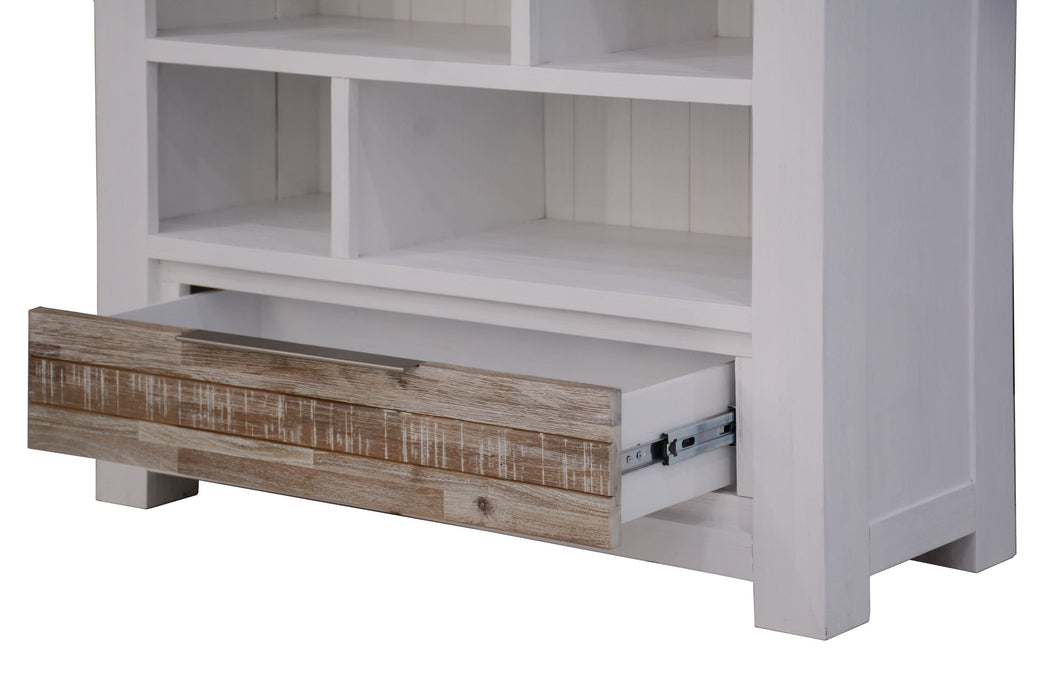 Homestead Multi-Tone Solid Acacia Timber Bookcase - Shopica Pty Ltd