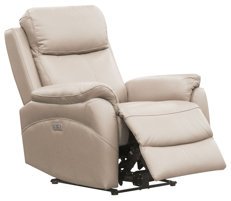 Camden Luxe Leather Electric Recliner Set Silver - Shopica Pty Ltd