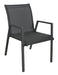 Charcoal Chic: Icaria 7 Piece Outdoor Dining Ensemble - Sleek Table & Chair Set - Shopica Pty Ltd