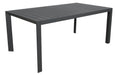 Charcoal Chic: Icaria 7 Piece Outdoor Dining Ensemble - Sleek Table & Chair Set - Shopica Pty Ltd