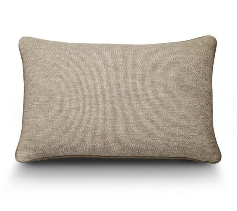 Charcoal or Beige Woven Cushions - Duck Feather Inserts