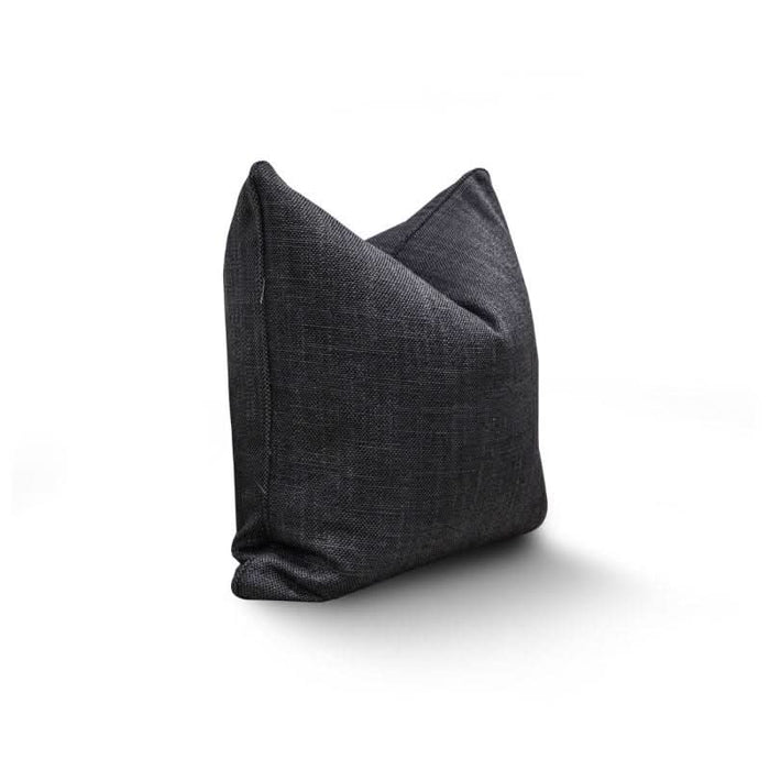 Charcoal or Beige Woven Cushions - Duck Feather Inserts