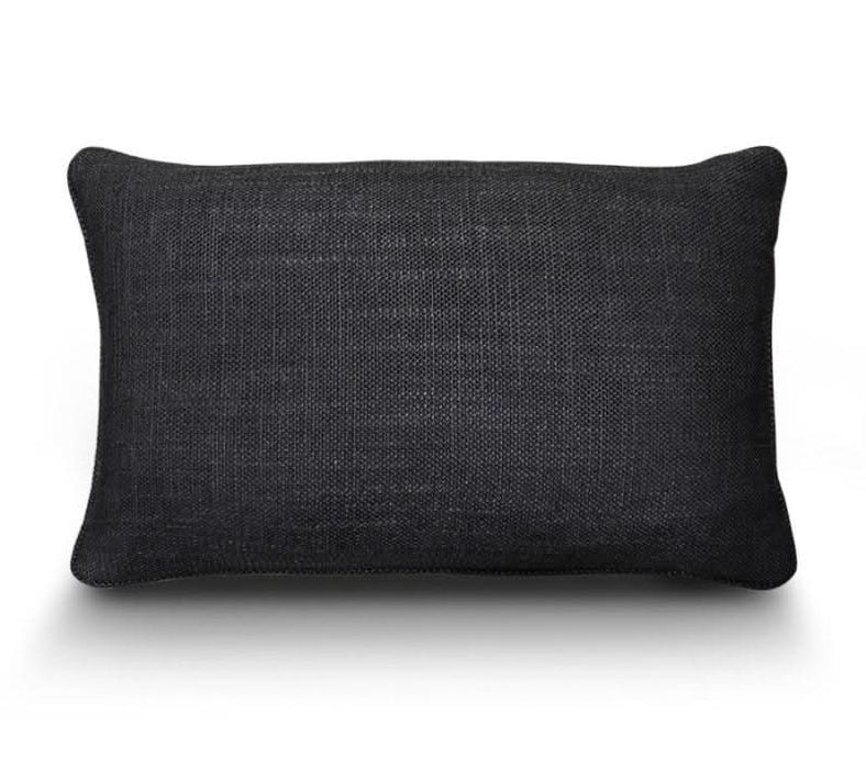 Charcoal or Beige Woven Cushions - Duck Feather Inserts