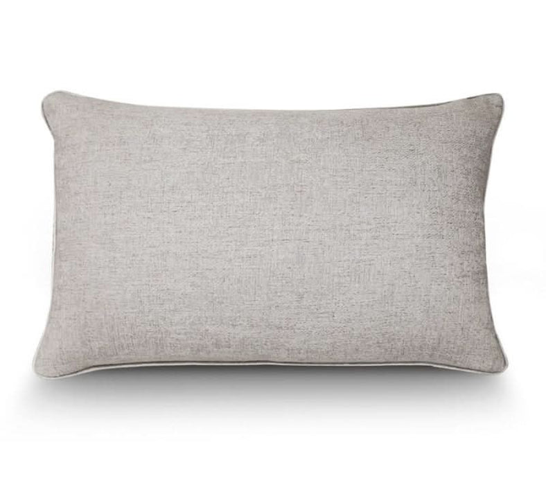 Light Beige Woven Cushions - Duck Feather Inserts