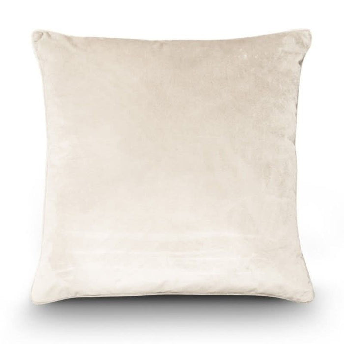 Cream Velvet Cushions - Duck Feather Inserts