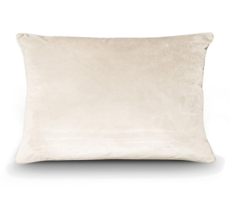 Cream Velvet Cushions - Duck Feather Inserts