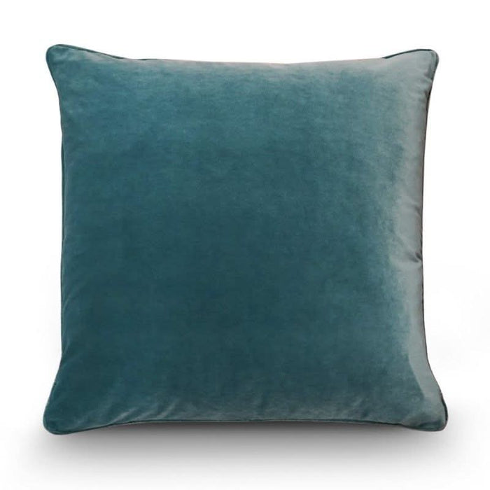 Teal Velvet Cushion - Duck Feather Insert