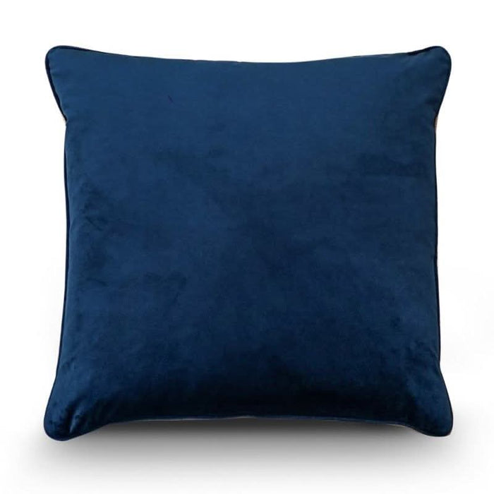 Navy Blue Velvet Cushion Set - Duck Feather Inserts