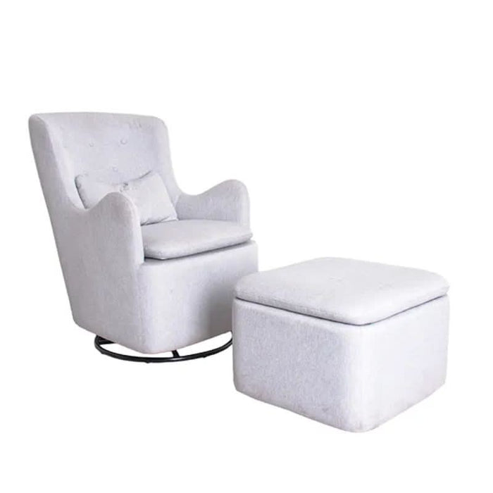 Love N Care Lush Glider Chair and Ottoman Cloud