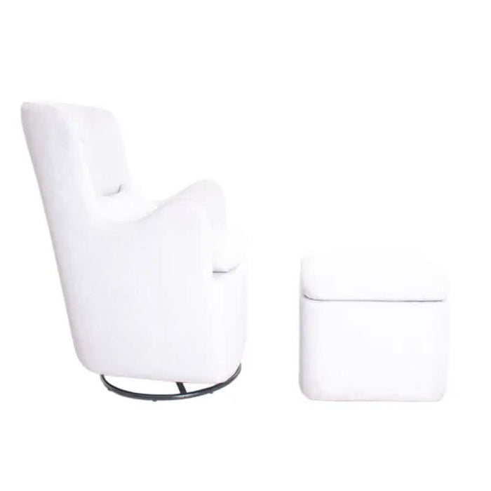 Love N Care Lush Glider Chair and Ottoman Cloud