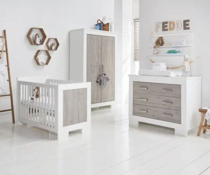 Love N Care Lucca Single Bed Kit White & Ash