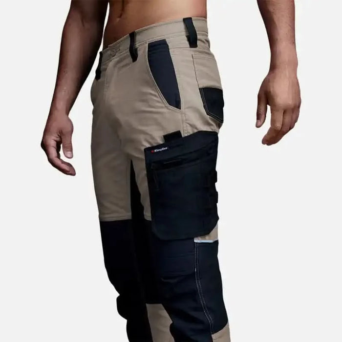 King Gee Quantum Lightweight Stretch Ripstop Pants with Knee Pockets