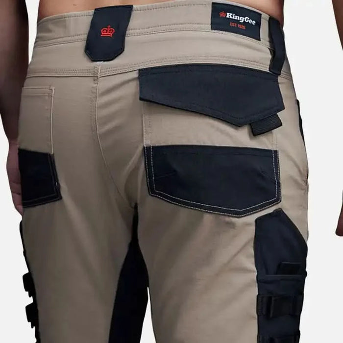 King Gee Quantum Lightweight Stretch Ripstop Pants with Knee Pockets