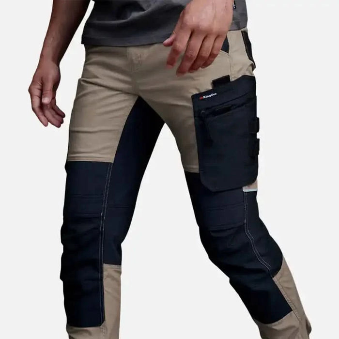 King Gee Quantum Lightweight Stretch Ripstop Pants with Knee Pockets