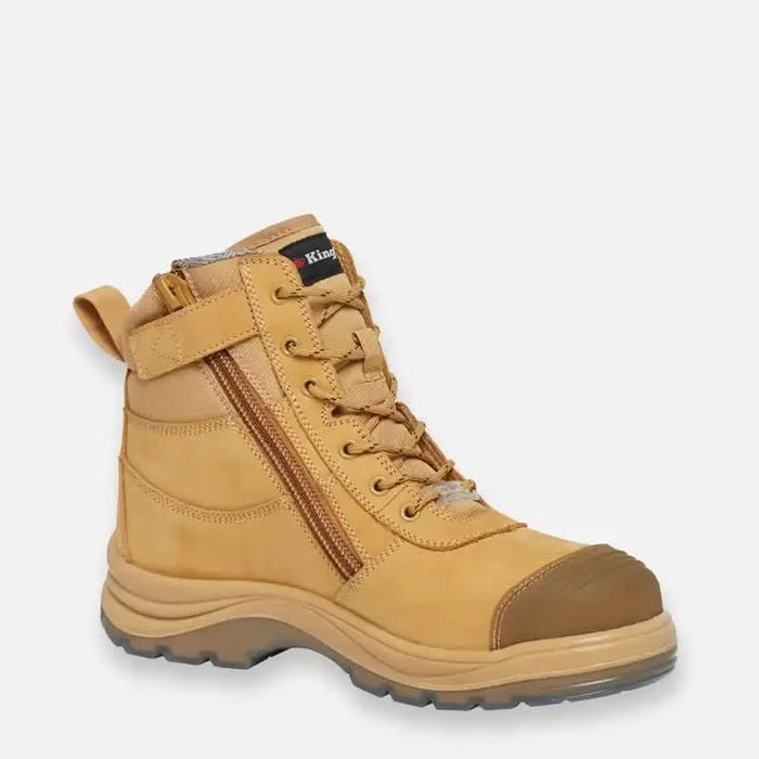 King Gee Tradie Zip/Lace Composite Safety Work Boots