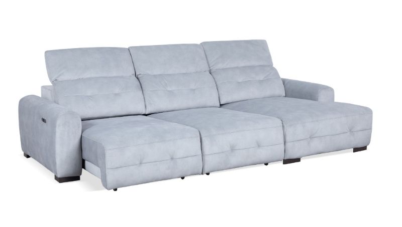 JORDAN FAB 2S+CHAISE POWER SCTIONAL LOUNGE-ASH