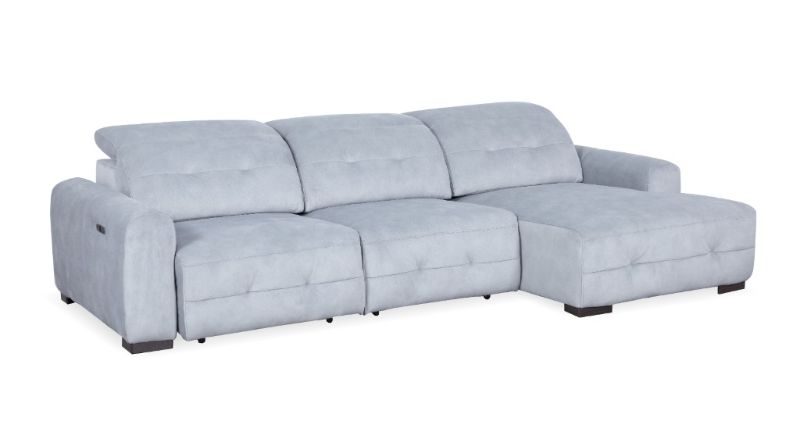 JORDAN FAB 2S+CHAISE POWER SCTIONAL LOUNGE-ASH