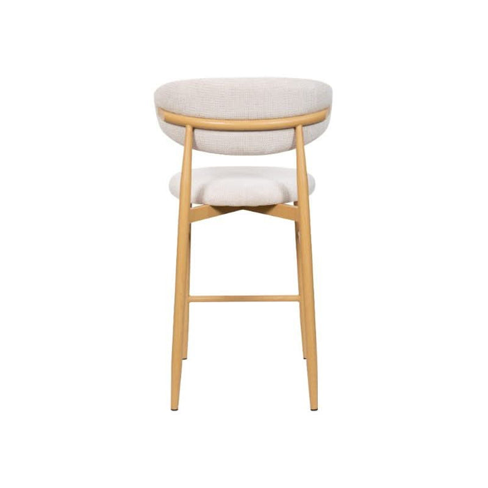 LOUIS FAB BAR CHAIR - BEIGE/OAK